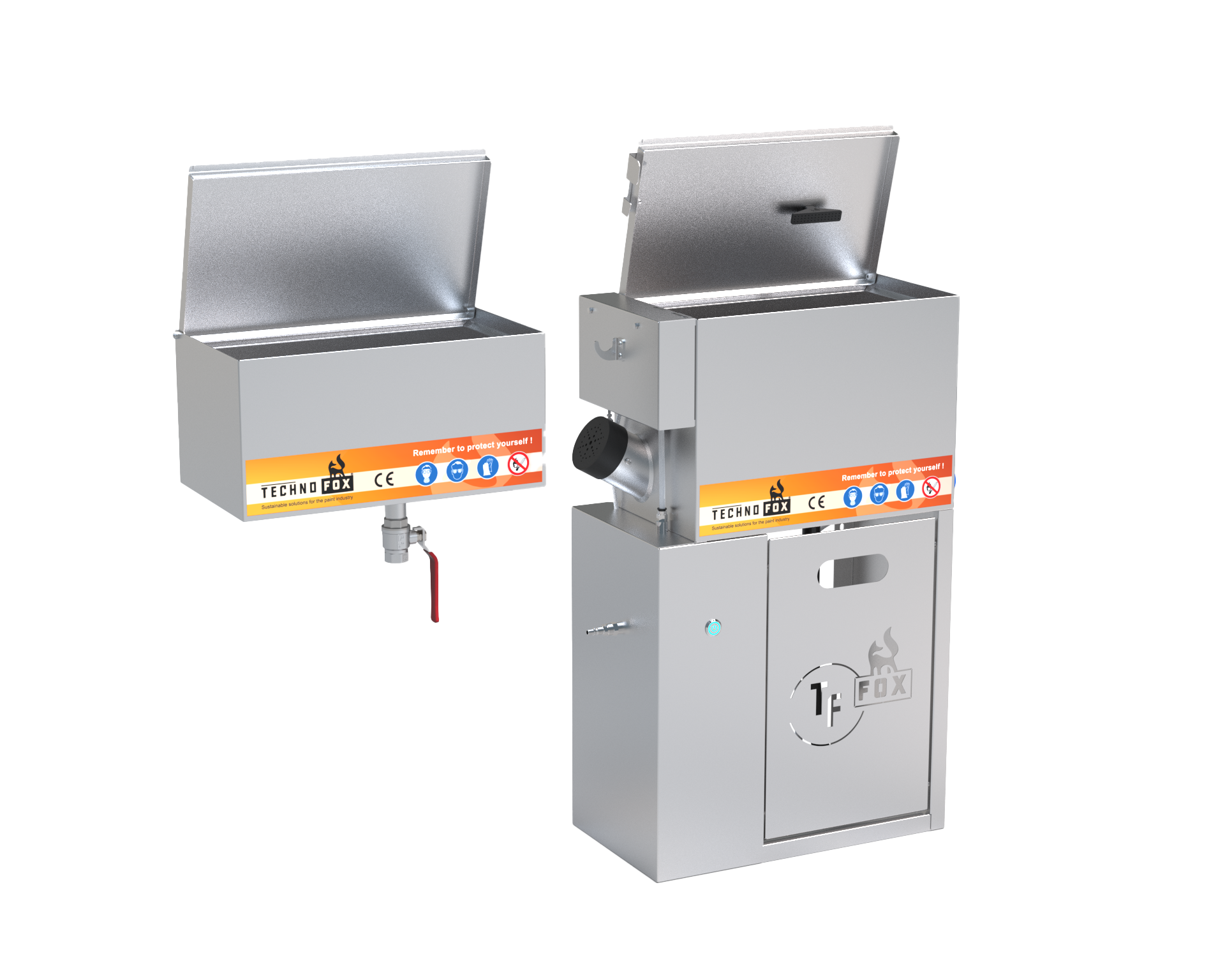 Technofox Compact IoT avec Unité de Rengøring Additionnelle pour opération manuelle